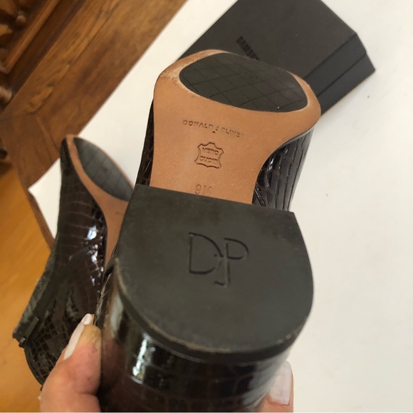 Donald J Pliner Ankle Cayto Boots Croc Embossed - Picture 14 of 15